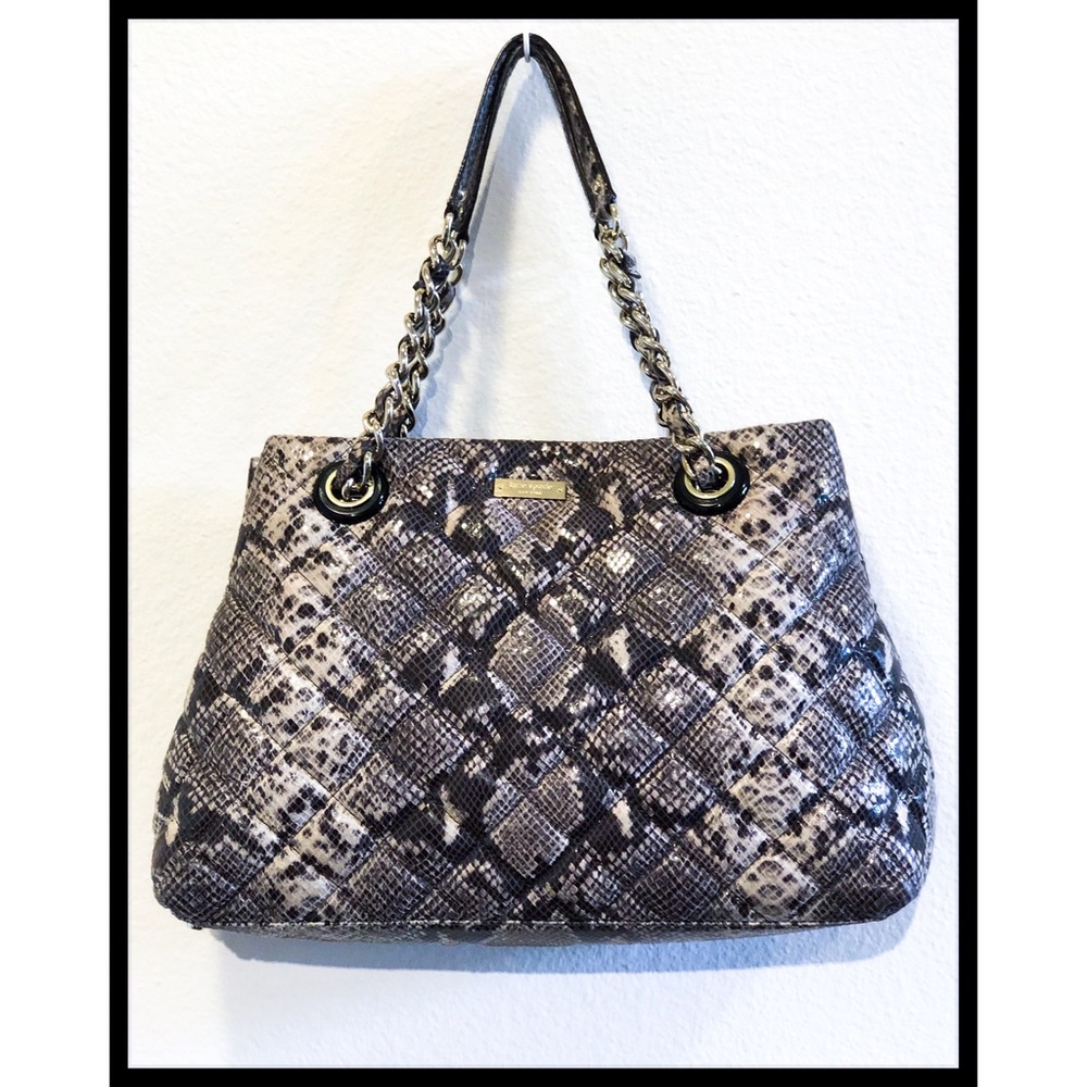 Kate Spade Lg Animal Print Leather Purse